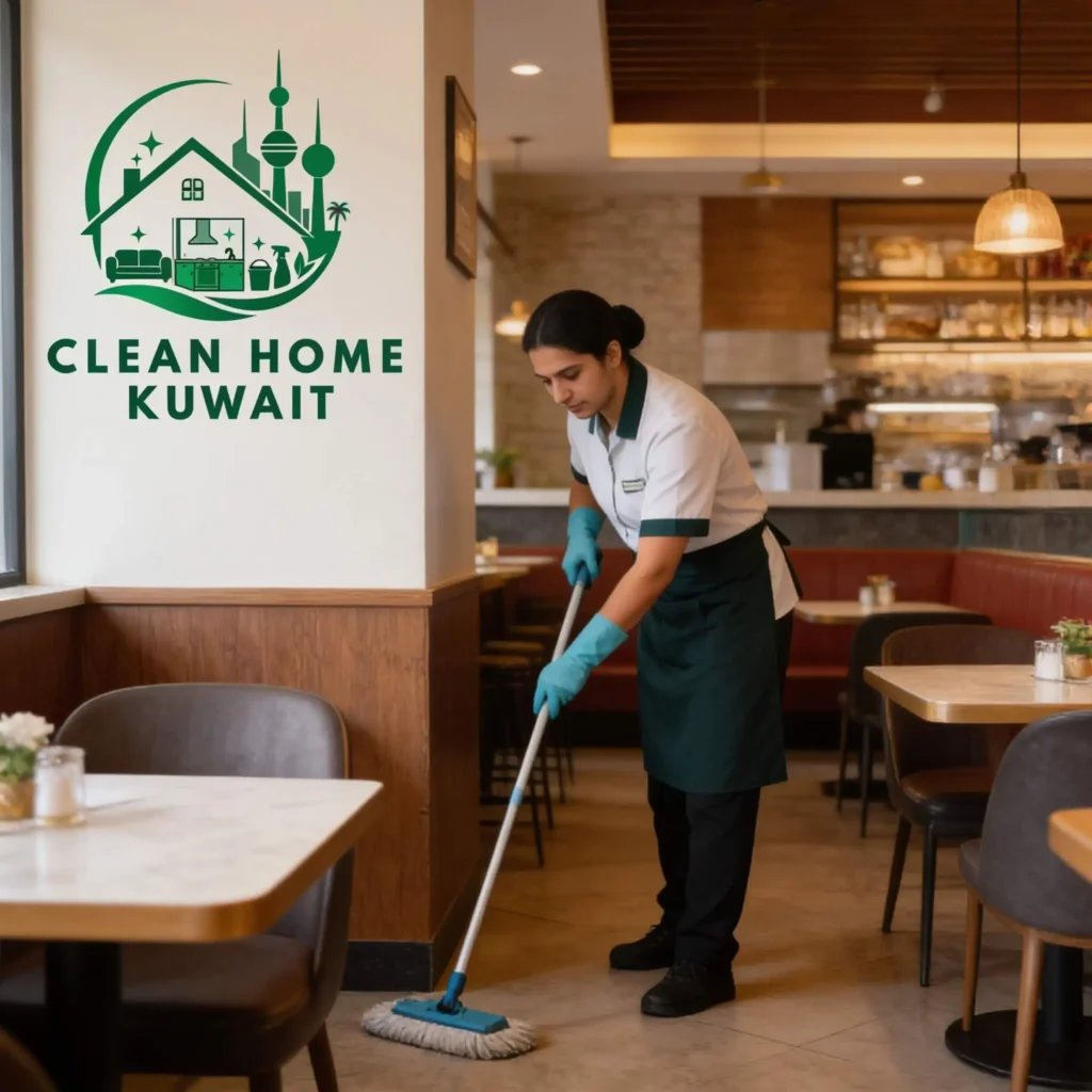 Restaurant-Cleaning-Service-by-Clean-Home-Kuwait-women-worker