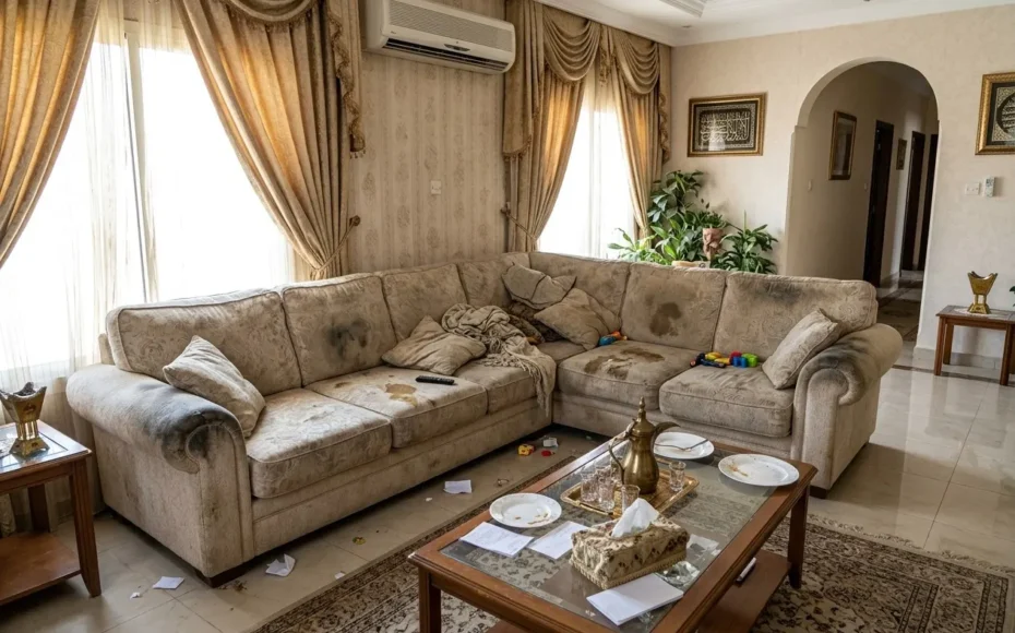 Dirty sofa in Kuwait