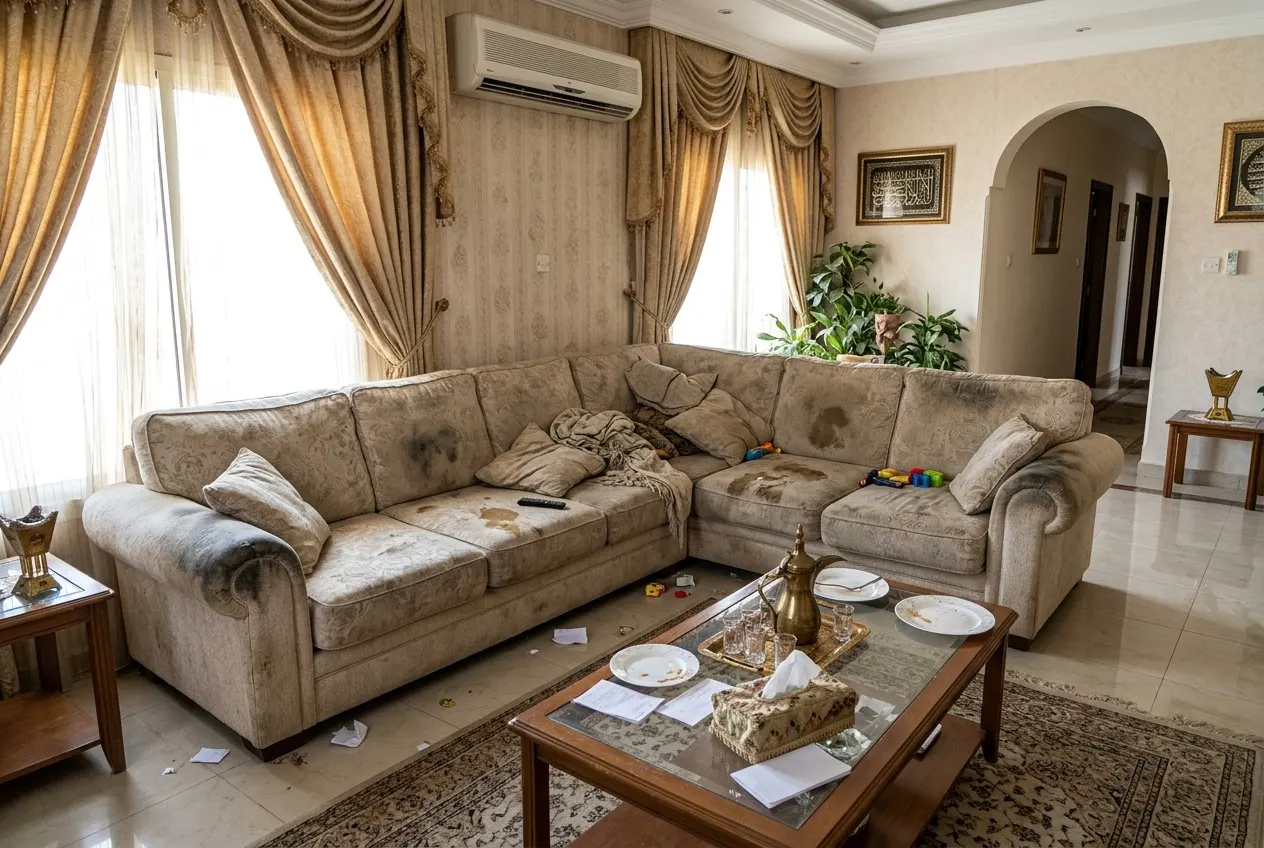Dirty sofa in Kuwait